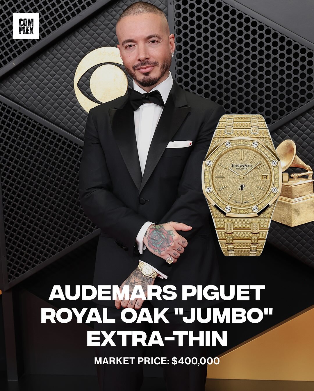 J Balvin wore an Audemars Piguet Royal Oak