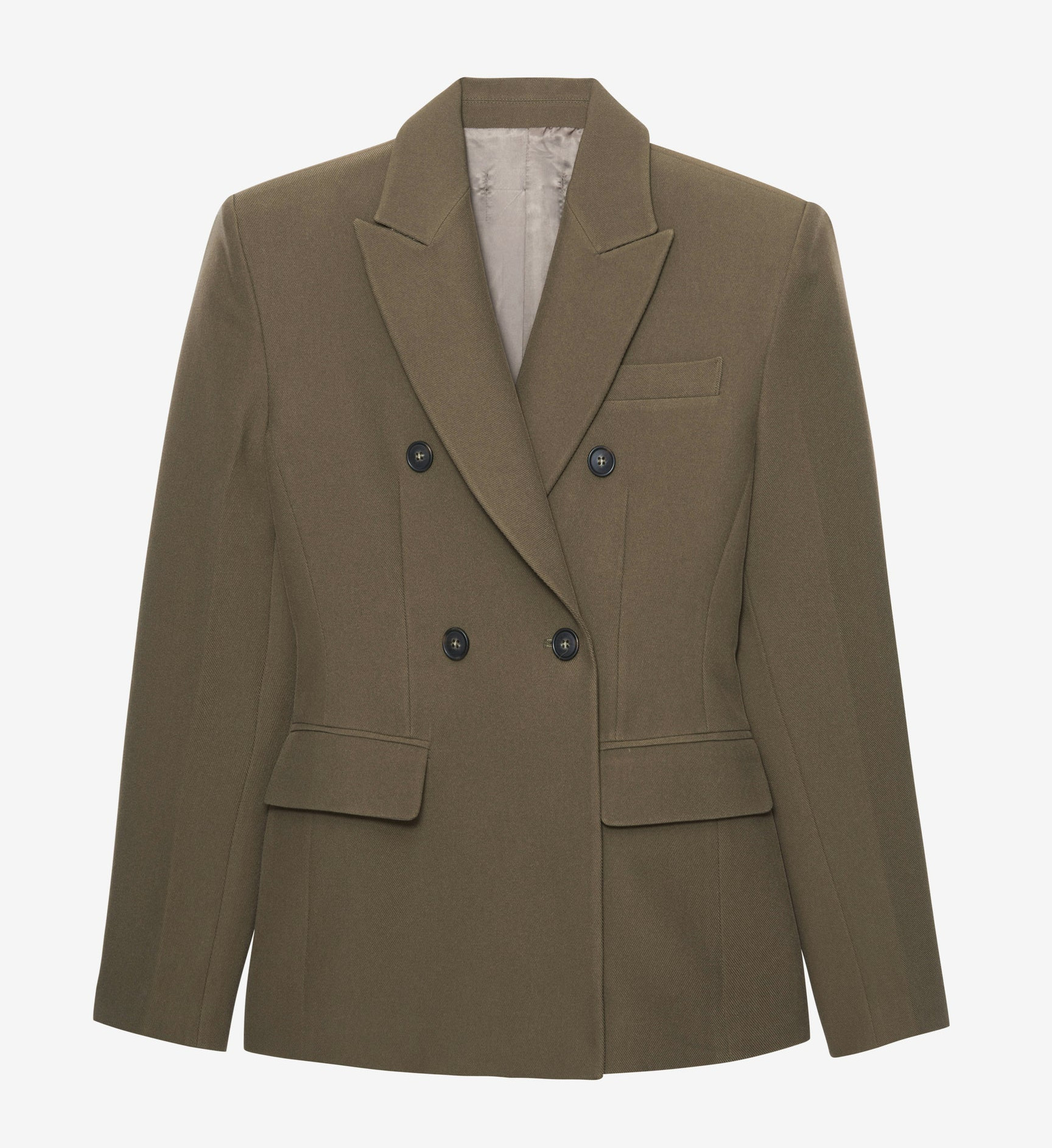 The Frankie Shop Double Breasted Blazer is an essential piece for any woman's wardrobe. 