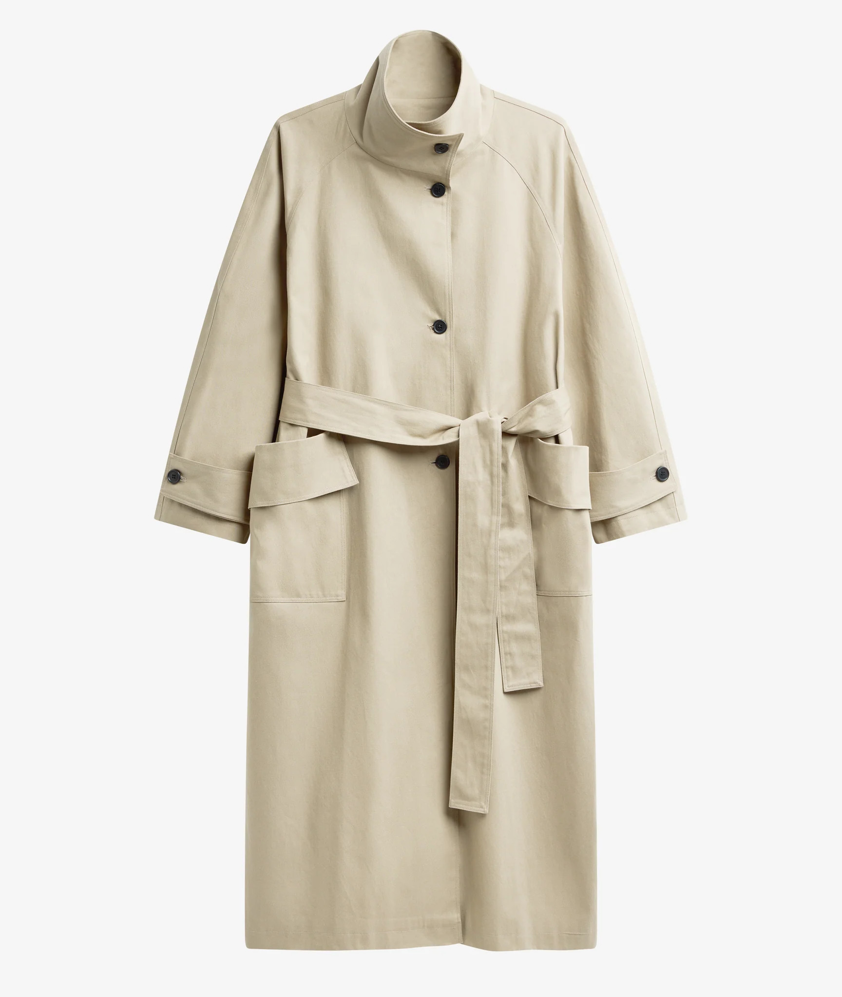 The Frankie Shop Le Noir is exactly what you need out of a classic trench coat.