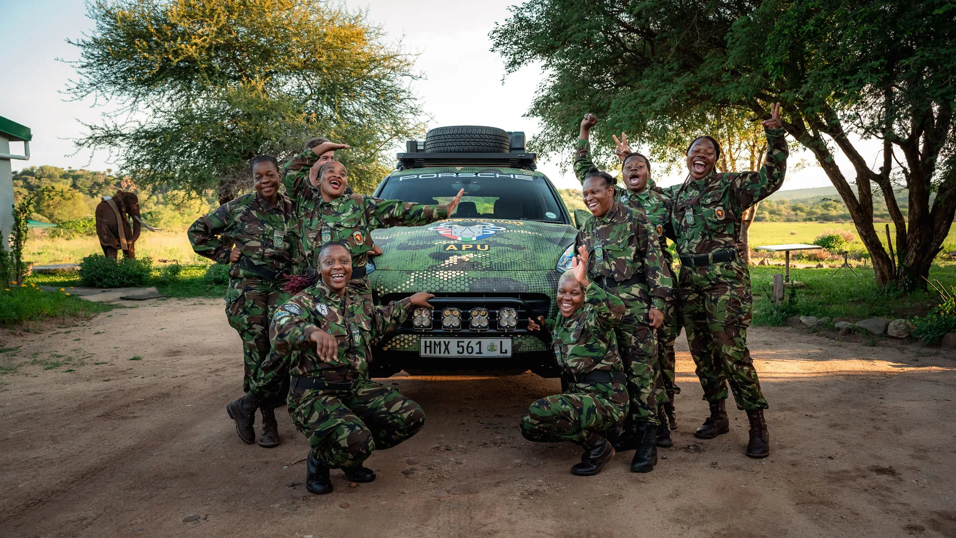 Porsche South Africa Donates Modified Cayenne to the Black Mambas Anti-Poaching Unit